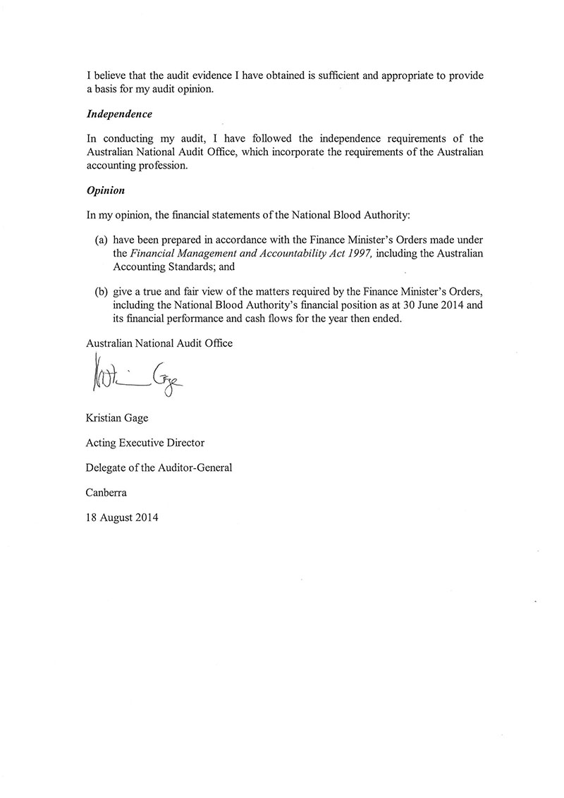 Audit Office letter - page 2