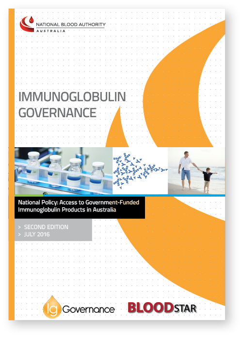a cover of immunoglobulin governance July 2016