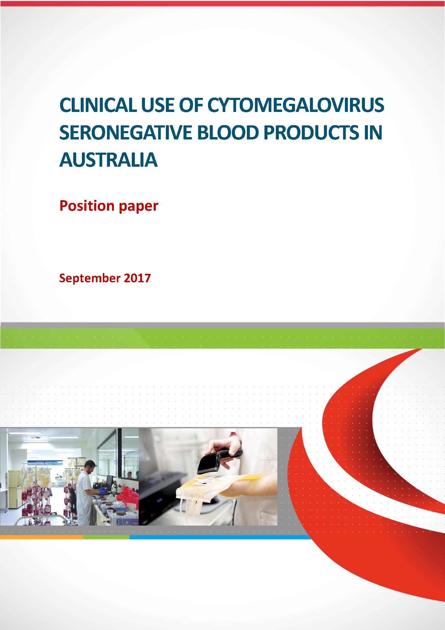 Image of cover for Cytomegalovirus (CMV) Seronegative Blood Products