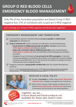 Preview blood management emergency o neg poster